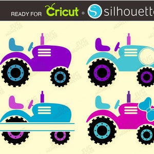 TRACTEUR svg Ferme svg split Monogram svg Tracteur monogramme Tracteur clipart Agriculteur svg fichiers de coupe pour Cricut pour Silhouette 185