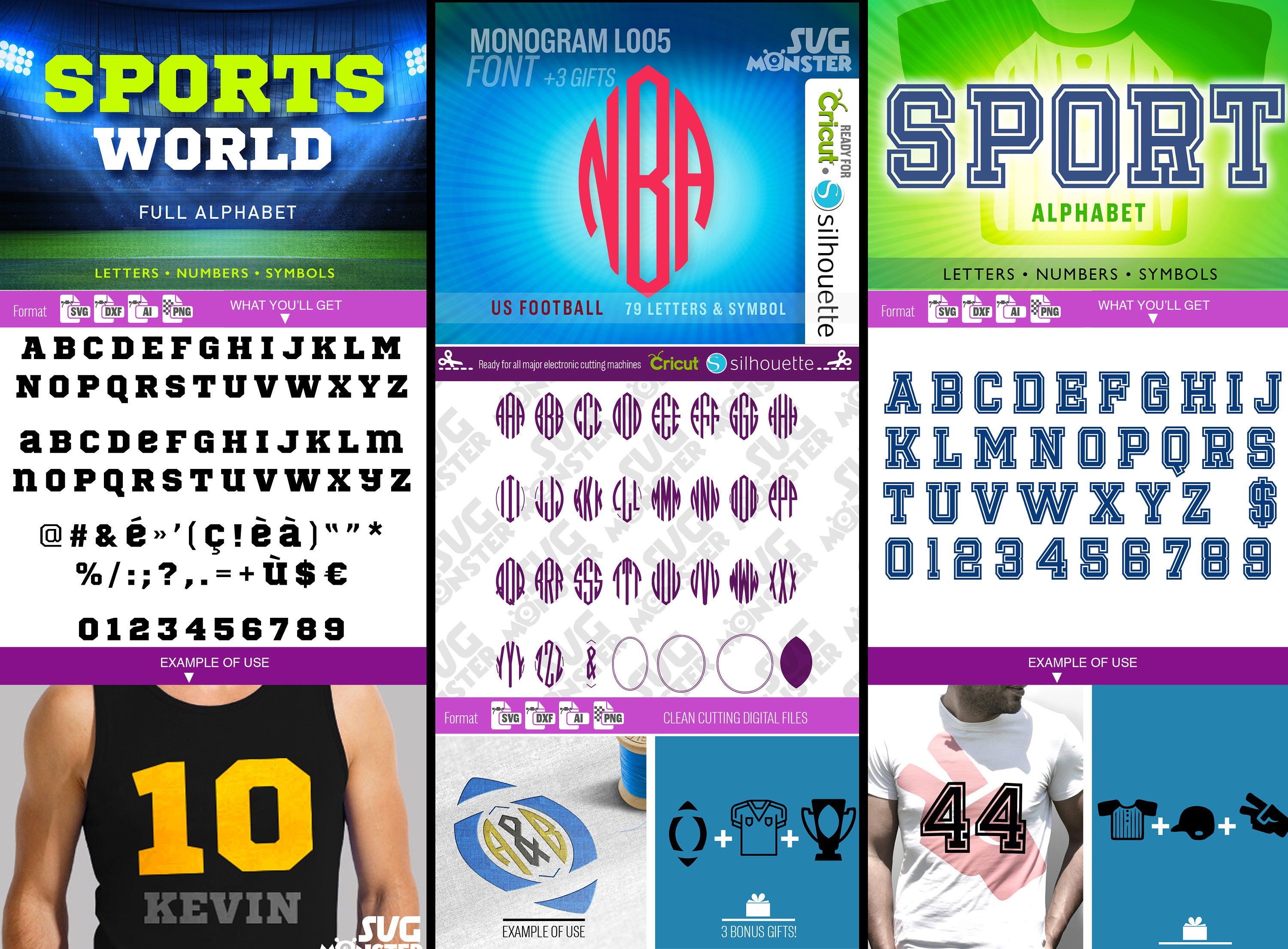Sports Font Sticker Vector Sport Font SVG Sport Font Bundle Monogram Font Svg Sport Font Monogram ...