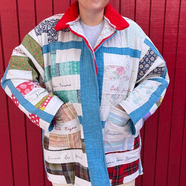 Quilt Jacket Etsy