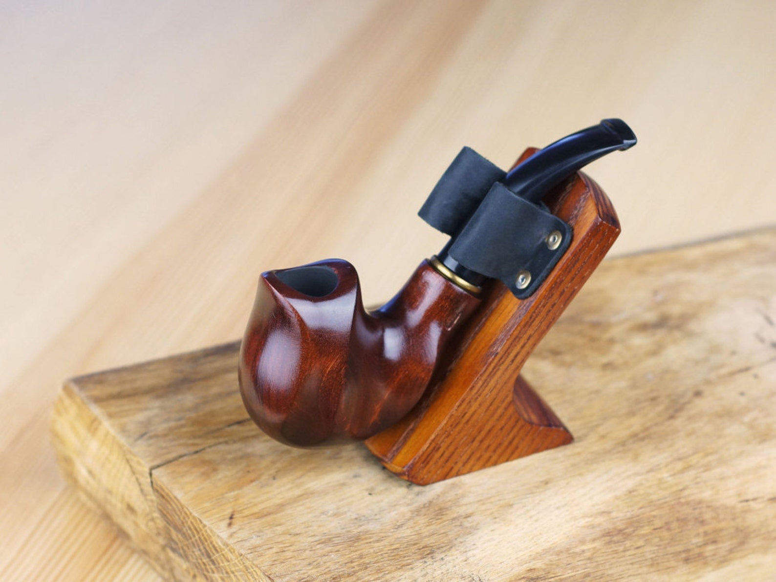 Smoking pipe Wooden Pipe Stand Tobacco smoking pipe Etsy