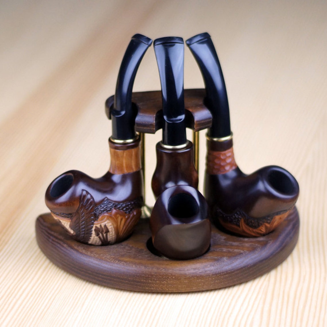 Holder for Tobacco Smoking Pipes Wood Pipe Stand Holder for Etsy