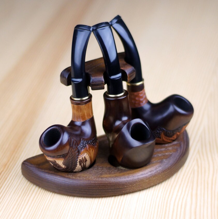 Holder for Tobacco Smoking Pipes Wood Pipe Stand Holder for Etsy