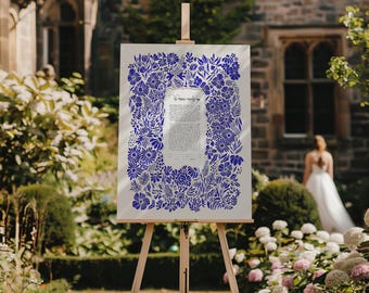 Harmony Ketubah, Papercut Ketubah inspired by Matisse