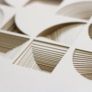 19 layers Intricate 3D Papercut Ketubah design, Modern Ketubah