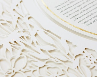 Song of Songs Papercut Ketubah