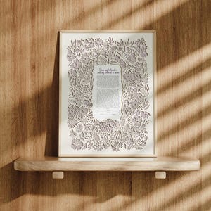 Armonia Ketubah, design moderno Ketubah Papercut