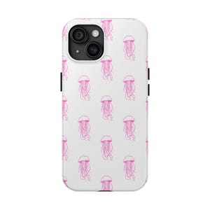 Whimsical Jellyfish Phone Case, Cute Phone Cover, Ocean-Inspired Accessory, Gift for Sea Lovers, Durable Tough Case