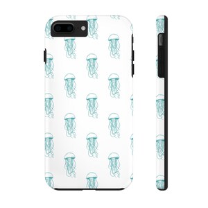 Ocean-Inspired Tough Phone Cases, Jellyfish Print, Coastal Aesthetic, Sea Lover Gift, Durable & Stylish Phone Accessory