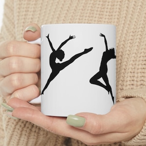 Just Dance Around Mug, Wrap Around Dancer Mug, Dance Mom Gift, Dancer Gift, Dance Mug, Christmas gift, Birthday Dance Gift, Gift for her