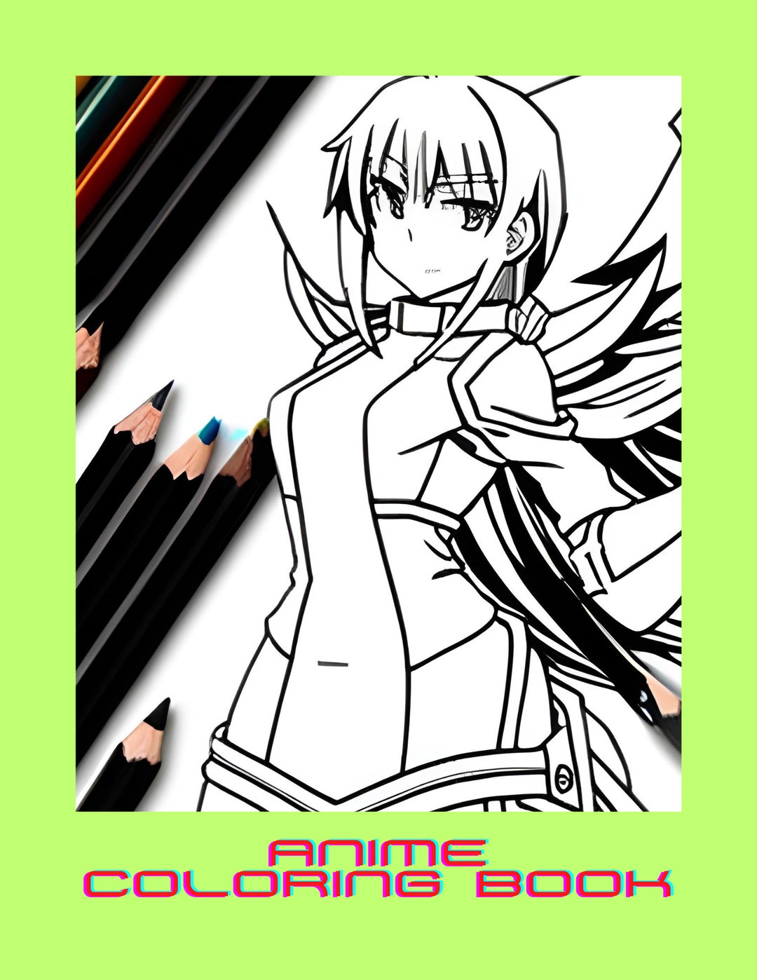 Anime Coloring Book-digital Download 111pg Anime Coloring - Etsy