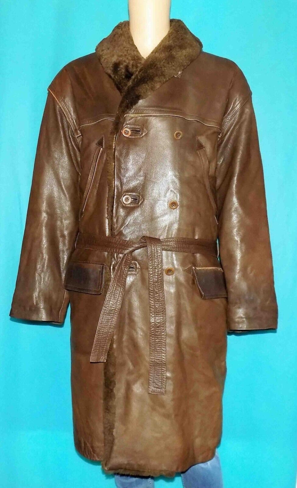 Jean Paul Gaultier HOMME leather coat