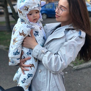 Baby clothes oversized jumpsuit, outerwear baby, Baby Snowsuits, 1 year old girl jumpsuit, kids clothes, winter baby clothes, girls clothes