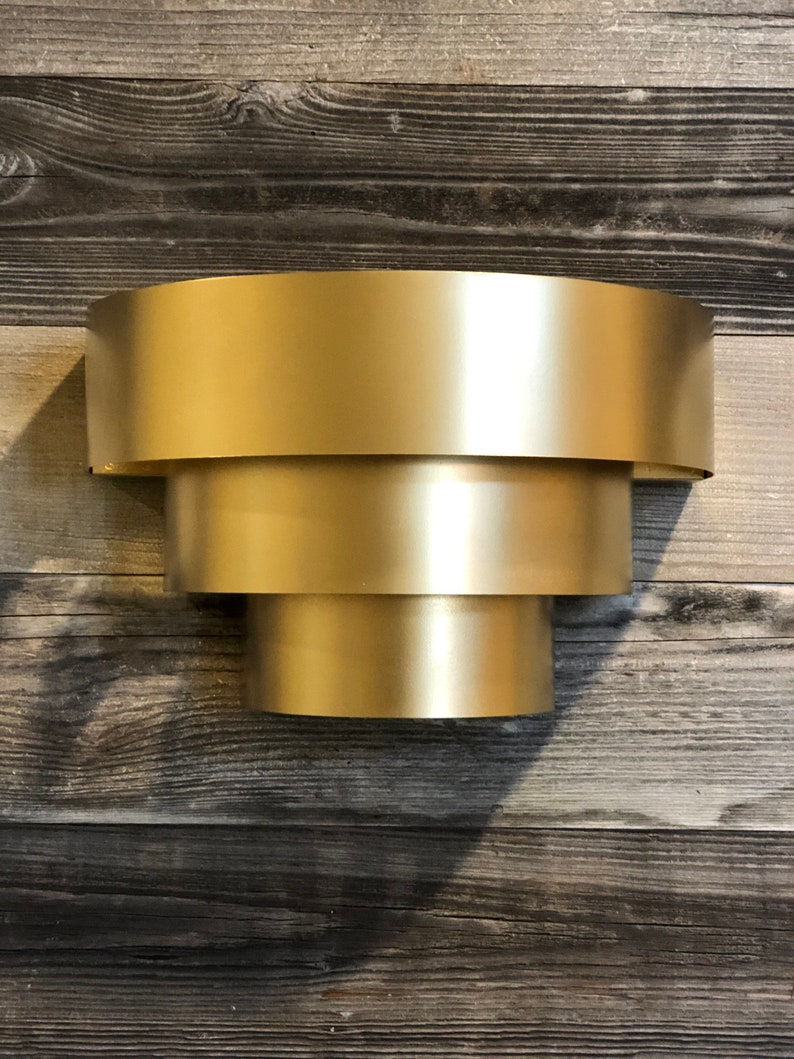 Gold Art Deco / Wall Sconce Etsy