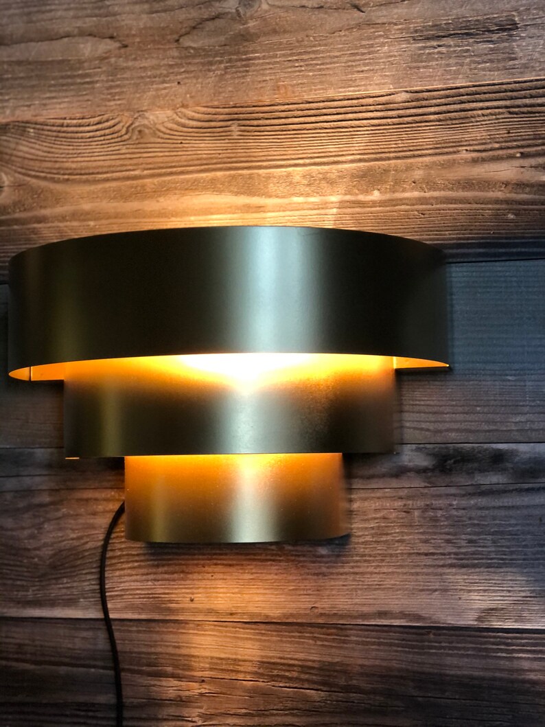 Gold Art Deco / Wall Sconce Etsy