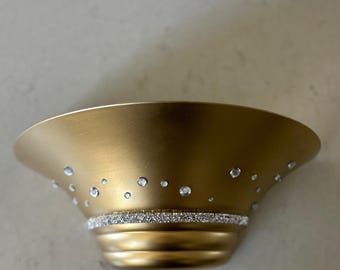 Restoration Noir Gold Wall Scone