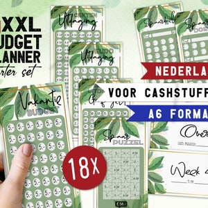 XXL Budget planner Starter set PDF download | Nederlands | Geschikt voor A6 Budgetplanner | Cashstuffing | Spaarchallenges en spaardoelen