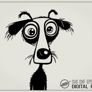 Strange dog, file for cutting machines, instant download