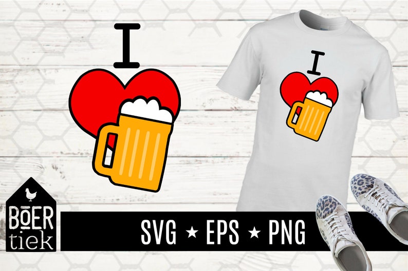 Download I love beer SVG/EPS/PNG file cutting file | Etsy