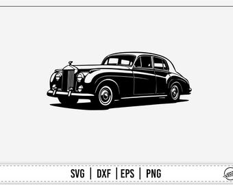 Rolls royce SVG, classic car, file for cutting machines, instant download