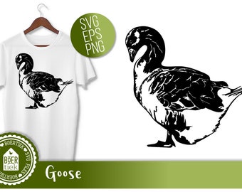 Goose, SVG cutting file, farm animal, Geese