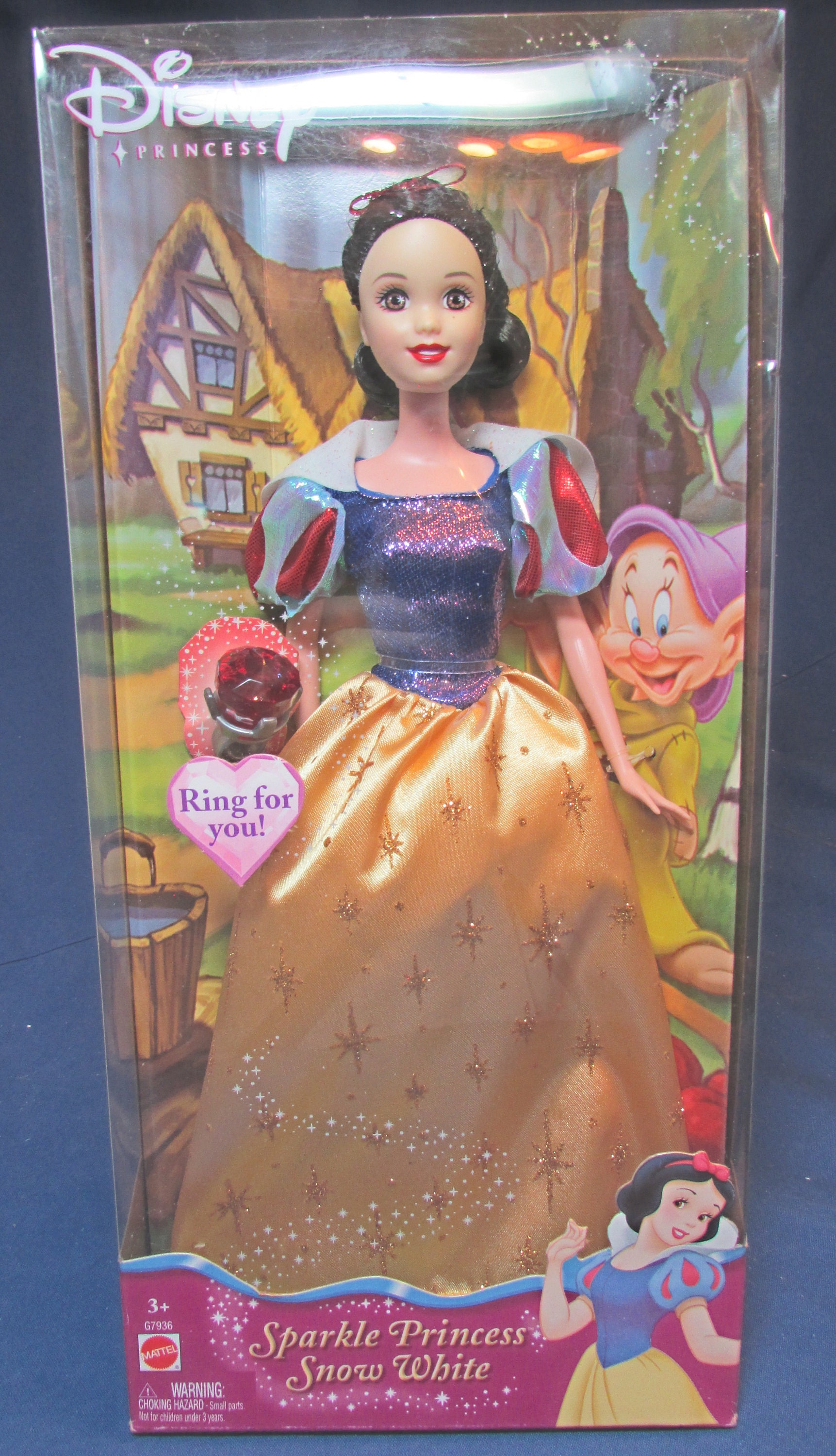 RARE Disney Princess Sparkle Snow White Doll NRFB 2004 G7936 Etsy