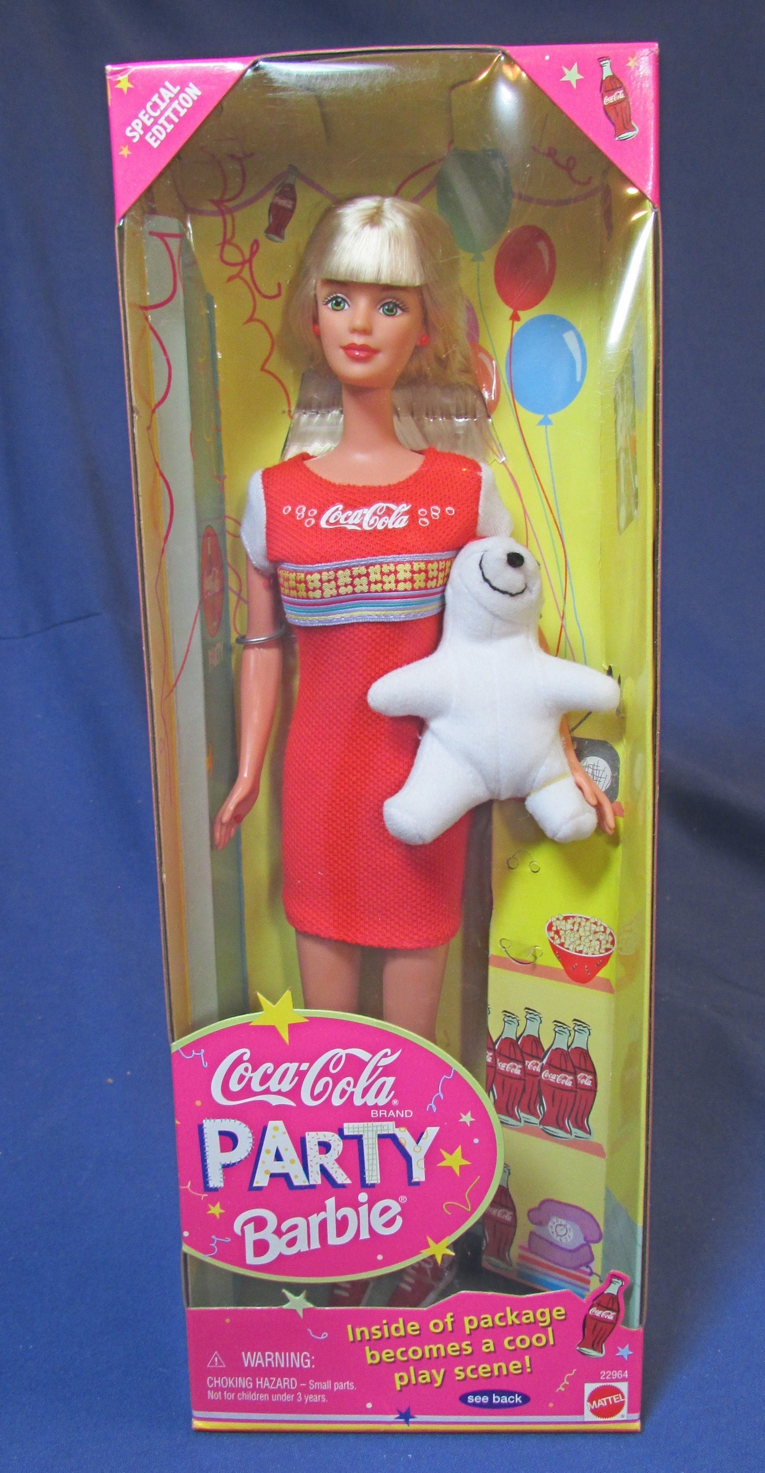 Buy Coca cola Party Barbie With Polar Bear Special Edition 1998