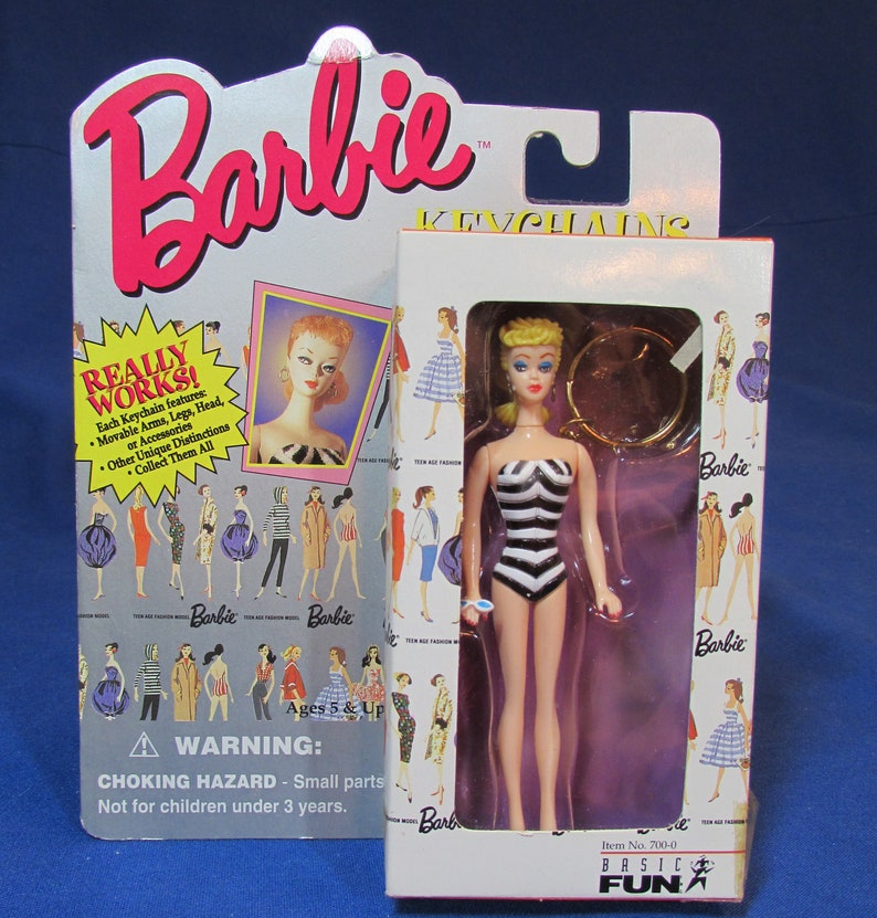1959 Ponytail Barbie Doll Keychain Blonde Hair 1995 Etsy