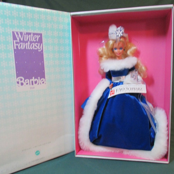 FAO Schwarz Winter Fantasy Barbie Doll – Special Limited Edition – NRFB - 1990