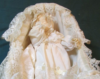Imperial Coll Dolls – Primark – 1990 – Sleeping – Moving - Musical Porcelain Baby Doll