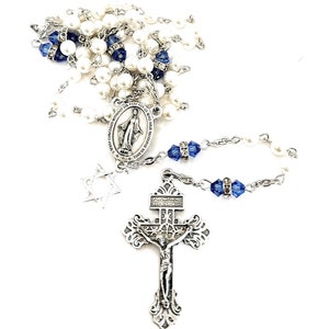 Star of David Rosary beads