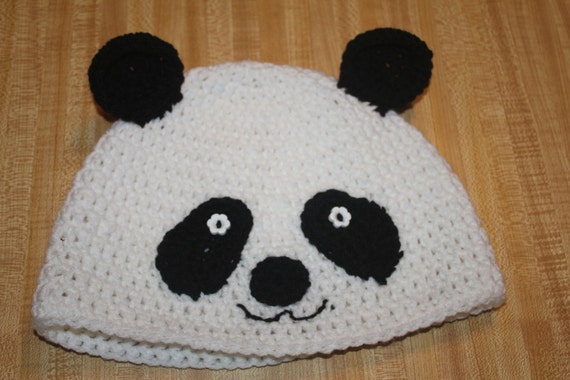 Adult Panda Hat - Etsy
