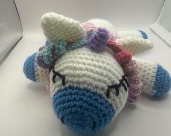 Sleeping hand crochet Unicorn