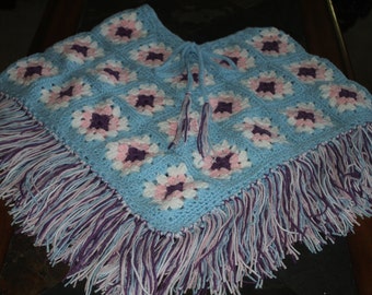 Granny Square Poncho