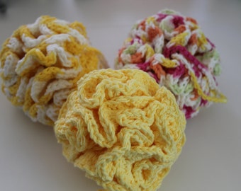 Hand Crochet Bath Pouf