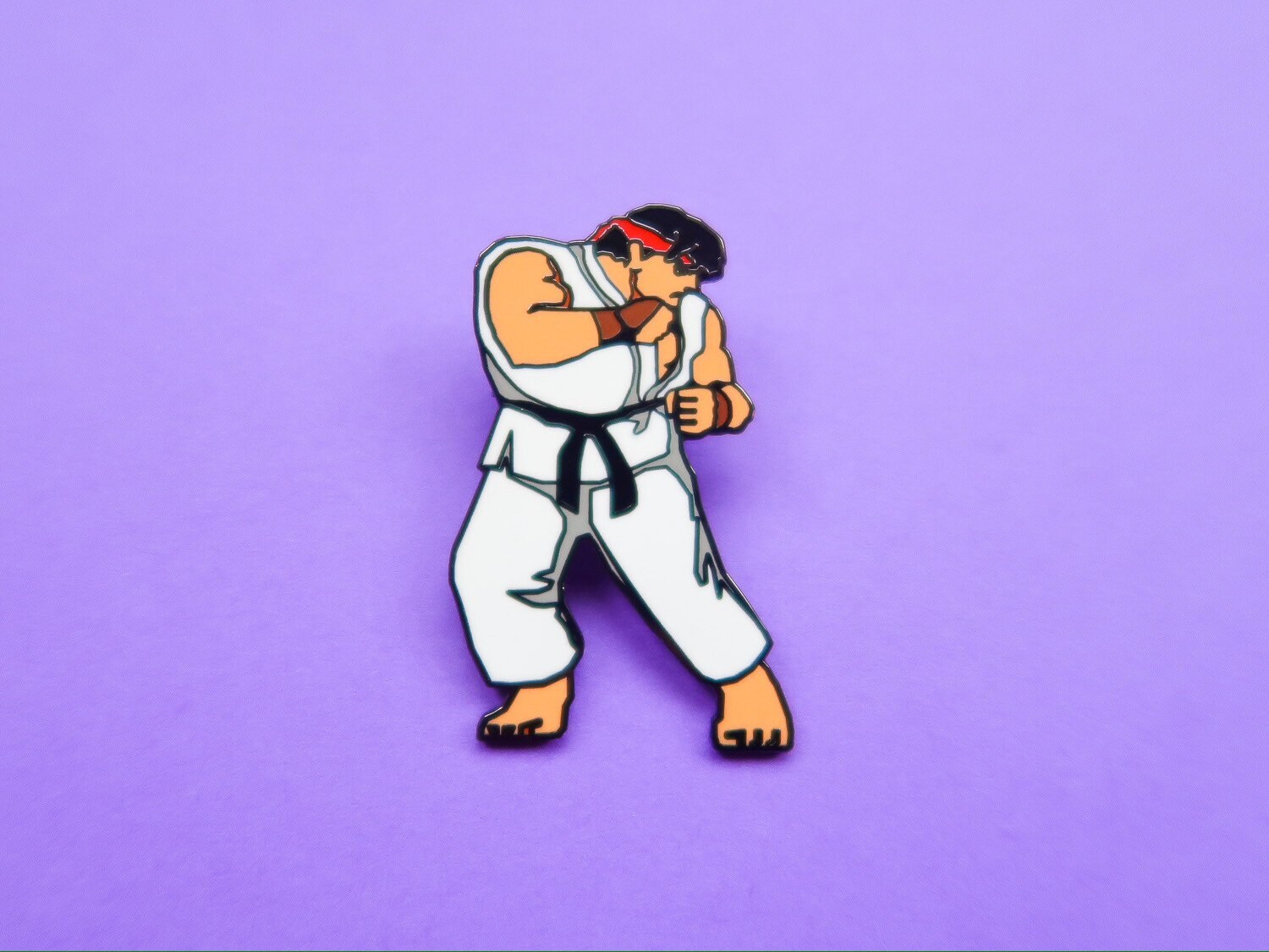 Ryu Street Fighter 2 Hard Enamel Pin Arcade Gaming Badge Sega 