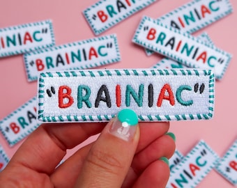 Brainiac - Woodrow - Asteroid City - Iron-On Embroidered Patch - Wes Anderson- Sci-fi/Comedy - Movie Film - Flair