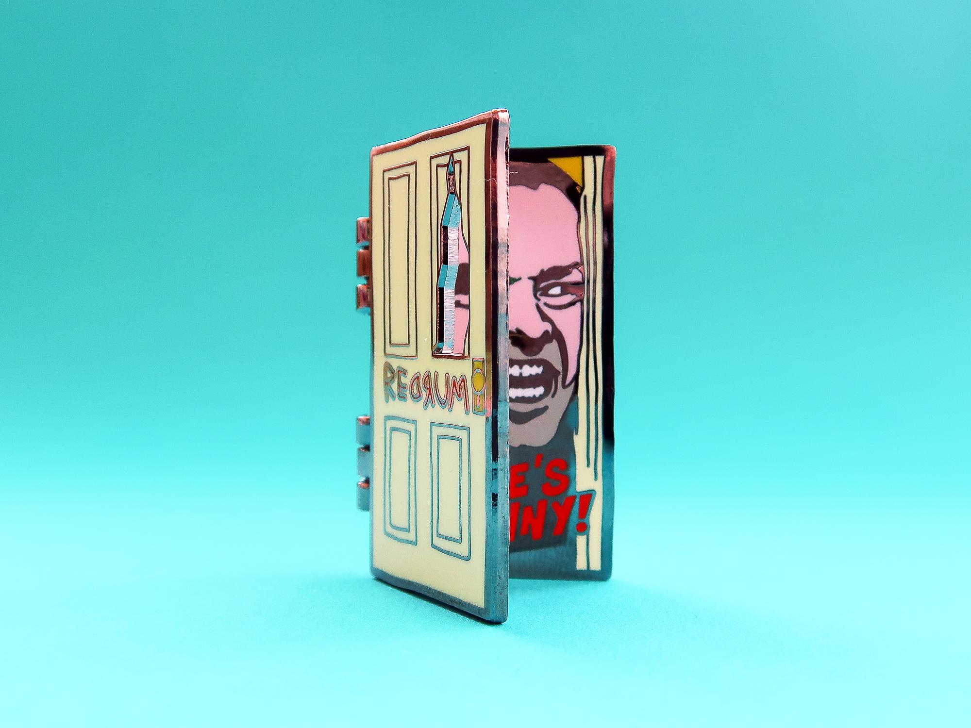 Redrum the Shining Door / Here's Johnny! Black Metal Hinge Hard