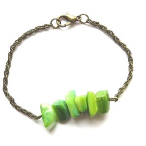 green mother of pearl bracelet réf.18737