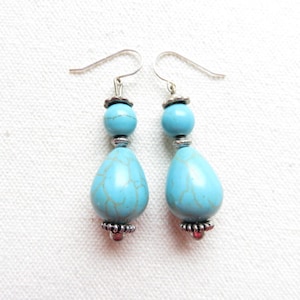 turquoise earrings réf.17620