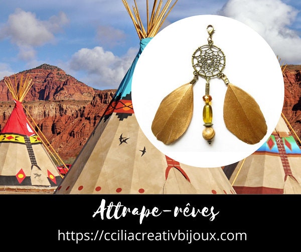 Attrape-Rêves Jaspe et Plumes Réf.20122