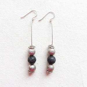 lava stone earrings