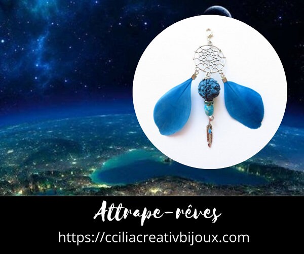 Attrape-Reve Métal avec Graine Rudraksha Réf.17472