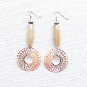 silver rosettes earrings réf.19050