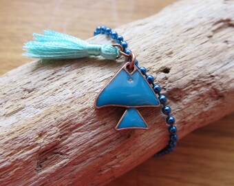 Pisces Bracelet With Blue Tassel Réf. 17629 - Etsy