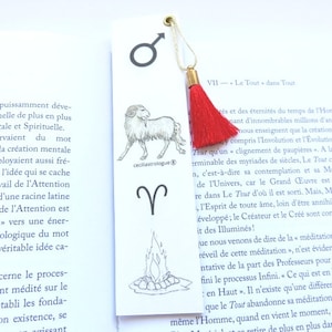 aries fragrant bookmark