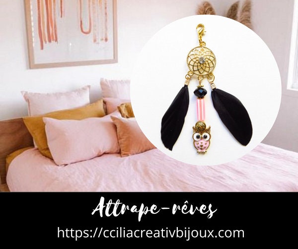 Attrape-Rêves Perles avec Chouette Réf.20126