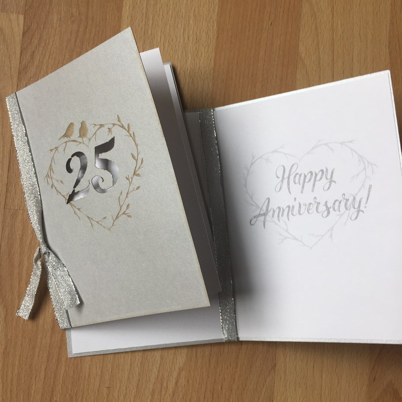 Anniversary Laser Cut and Etched Cards Etsy
