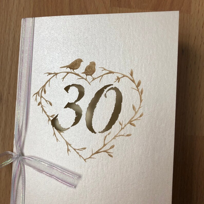 Anniversary Laser Cut and Etched Cards Etsy