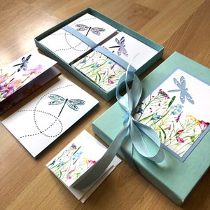 Dragonfly Laser Cut Cards Boxed Gift Set