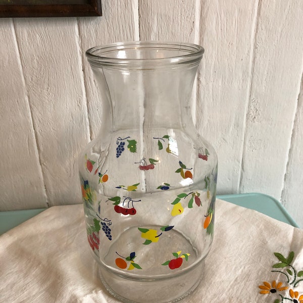 Glass Juice Pitcher Etsy